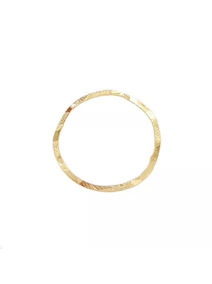 Anneau rock 26 mm doré  Pendentifs- 1