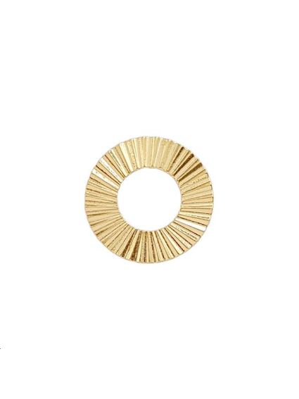 Disque estampé décor rayons 30 mm  Pendentifs- 1