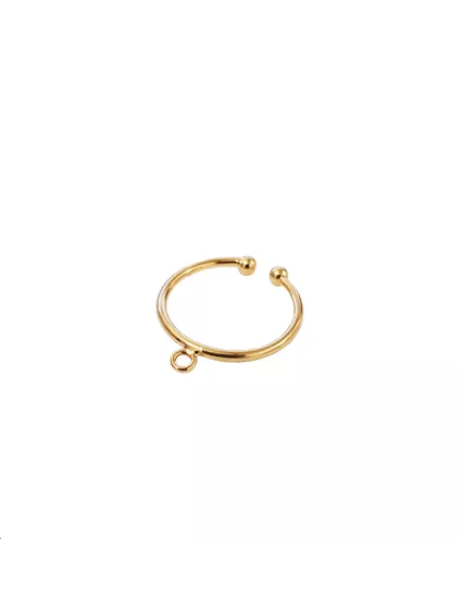 corps de bague fil 21x1,5mm 2 boule  Bagues- 1