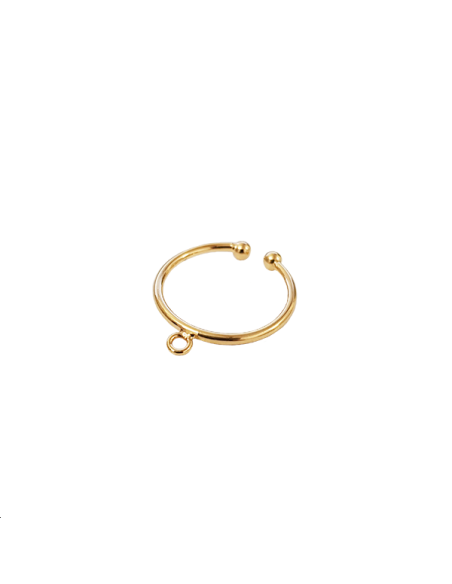 corps de bague fil 21x1,5mm 2 boule  Bagues- 1 corps de bague fil 21x1,5mm 2 boule  Bagues- 1