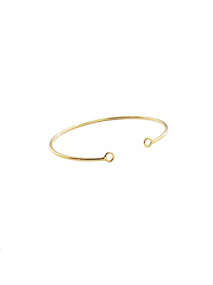 Bracelet Jonc avec 2 anneaux 57x1,5  Bracelets et manchettes- 1