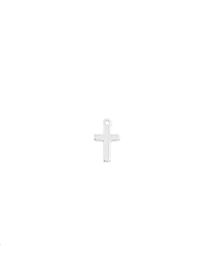 Pampille croix avec anneau 11x6mm   Pampilles- 1