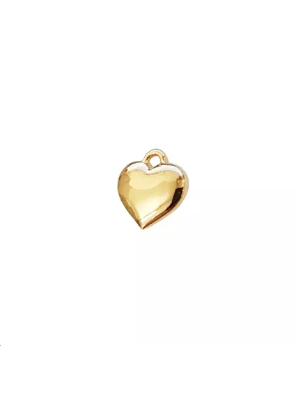 pampille coeur 8x7.5mm doré  Pampilles- 1