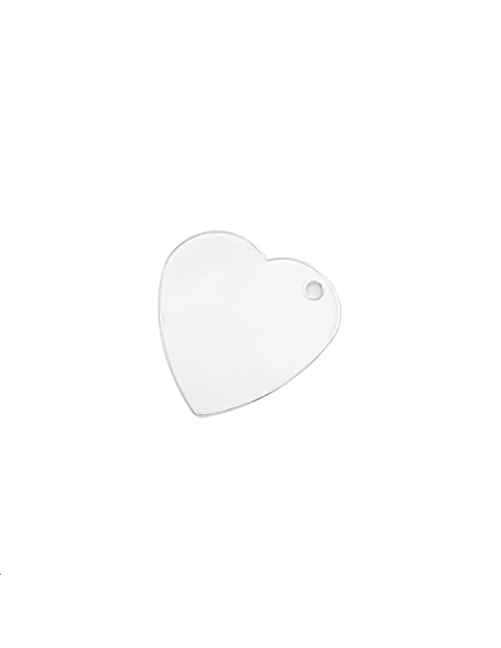 Pendentif coeur 27 mm lisse 1 trou  Pendentifs- 1