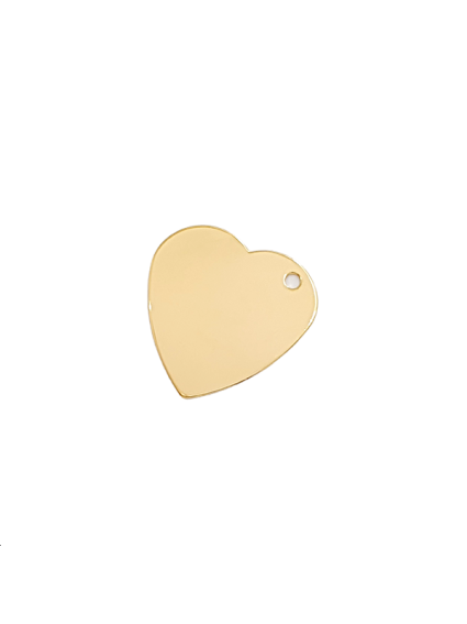 Pendentif coeur 27mm lisse 1 trou  Pendentifs- 1
