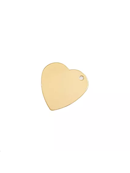 Pendentif coeur 27mm lisse 1 trou  Pendentifs- 1