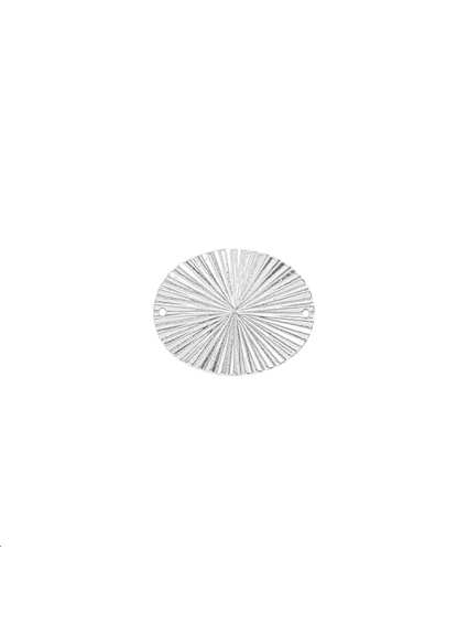 Pendentif ovale estampé décor rayon  Intercalaires- 1