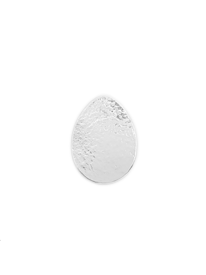 Pendentif goutte martelée 39x27mm   Pendentifs- 1