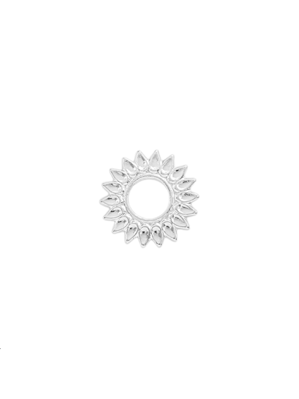 Pendentif soleil 15mm plaqué argent  Pendentifs- 1