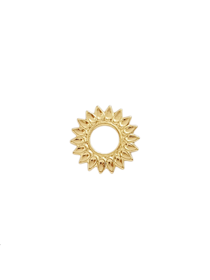 Pendentif soleil 15mm doré  Pendentifs- 1