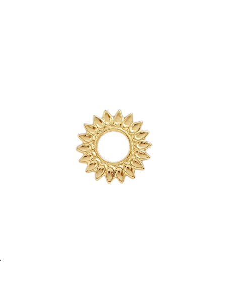 Pendentif soleil 15mm doré  Pendentifs- 1 Pendentif soleil 15mm doré  Pendentifs- 1