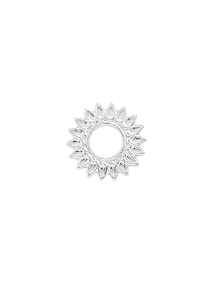 Pendentif soleil 20mm plaqué argent  Pendentifs- 1