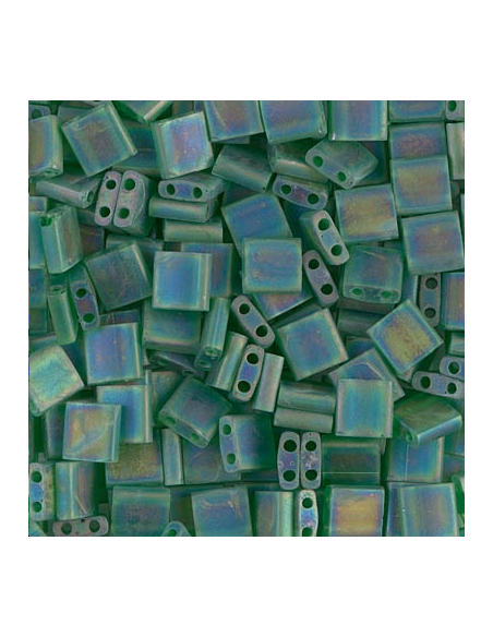 Half Tila Miyuki Mat Tr Green AB   Half Tila Miyuki- 1