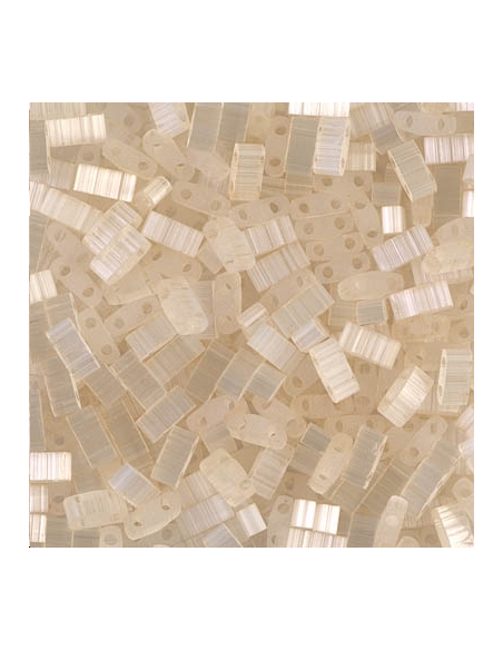 Half Tila Miyuki Antique Ivory Silk  Half Tila Miyuki- 1 Half Tila Miyuki Antique Ivory Silk  Half Tila Miyuki- 1