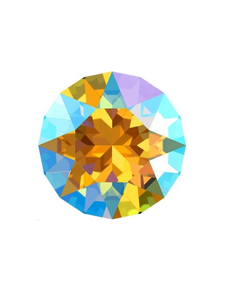 Xirius chaton 8mm light topaz shimm  Strass à culot Xirius chaton 8mm (1088)- 2