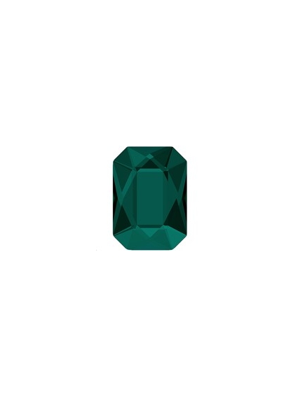 Emerald cut flat back 14x10mm 2