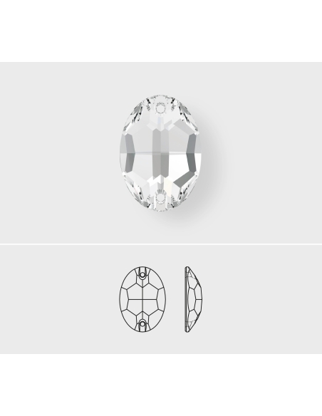 pierre à coudre ovale 10x7mm cr   Pierres à coudre & boutons Swarovski- 3 pierre à coudre ovale 10x7mm cr   Pierres à coudre & boutons Swarovski- 3