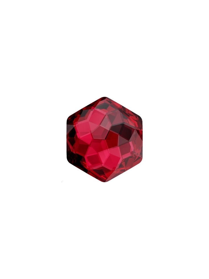 Fantasy hexagon 7,8x8,7mm scarlet  Fantasy hexagon (4683)- 2