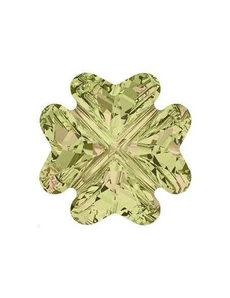 clover 14mm crystal luminous green  Fancy stone Clover (4785)- 2 clover 14mm crystal luminous green  Fancy stone Clover (4785)- 2