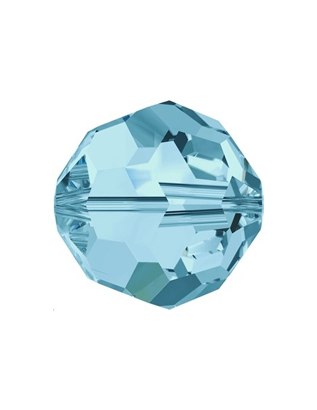 ronde 4mm aquamarine  Perles rondes facettes 4mm Swarovski (5000)- 2