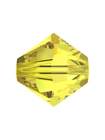 Lot bicônes 3 mm citrine  Toupies 3mm Swarovski (5328/5301)- 1 2
