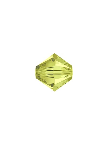 Lot bicônes xilion bead 3 mm jonqui  Toupies 3mm Swarovski (5328/5301)- 1