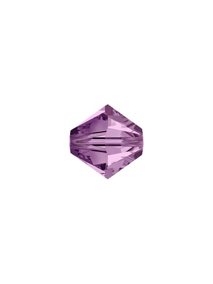 Lot bicônes 3 mm light amethyst  Toupies 3mm Swarovski (5328/5301)- 1