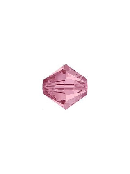 Lot bicônes 3 mm light rose  Toupies 3mm Swarovski (5328/5301)- 1