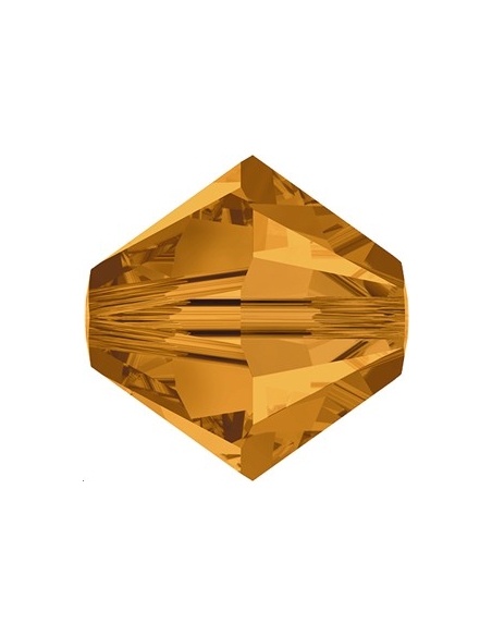 Lot bicônes xilion bead 3 mm topaz  Toupies 3mm Swarovski (5328/5301)- 2 Lot bicônes xilion bead 3 mm topaz  Toupies 3mm Swarovski (5328/5301)- 2