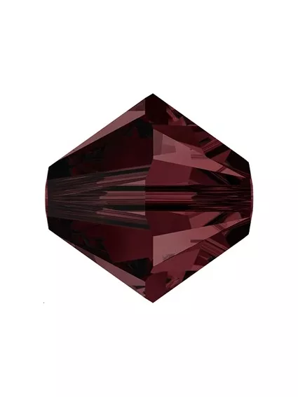 Lot bicônes 4 mm bugundy  Toupies 4mm couleurs simples (5301/5328)- 1 2