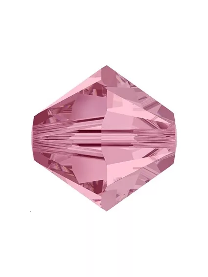 Lot bicônes 4 mm light rose  Toupies 4mm couleurs simples (5301/5328)- 1 2