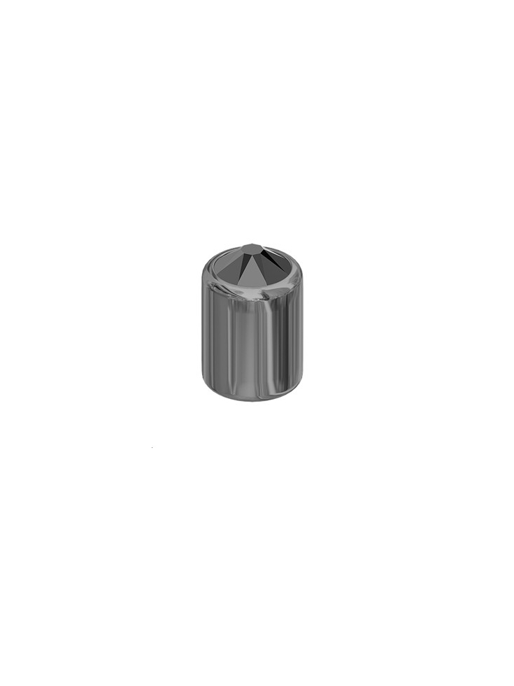 3D studs hematite / gun  Rivets 3D Studs (5400)- 2