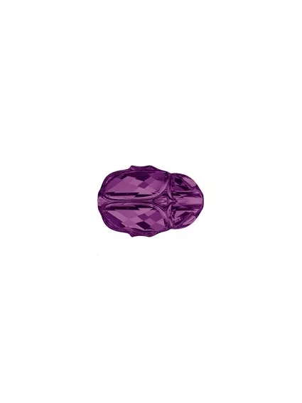 Scarab bead 12mm amethyst  Perles Scarabée Swarovski  (5728)- 1