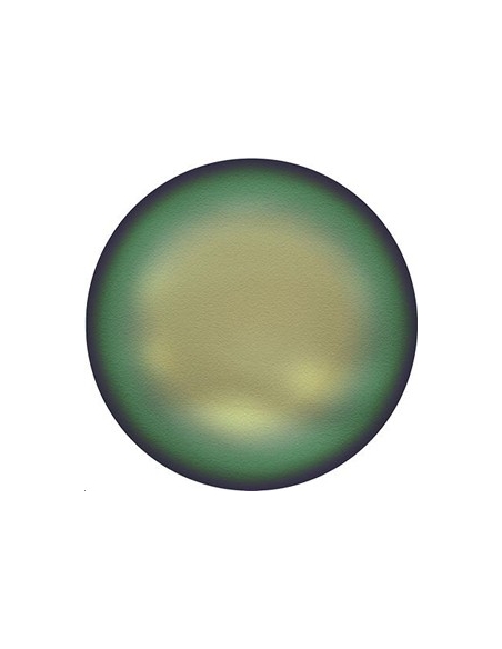 Perle nacrée plate 12mm sc green  Perles nacrées plates Swarovski® (5860)- 2