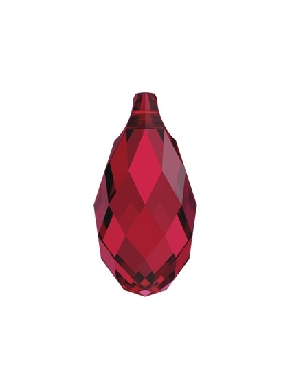 goutte briolette 13mm scarlet  Gouttes Briolette 13mm- 1 2