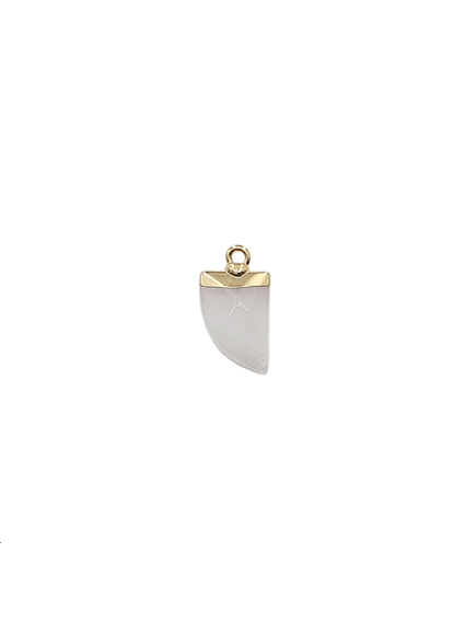 Pendentif dent Agate blanche 11x17  Les pendentifs en pierre Fine- 2 2