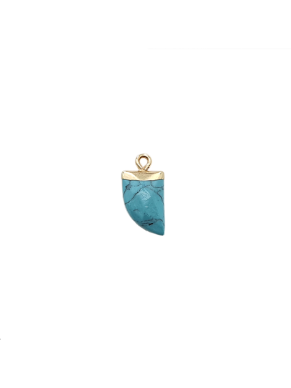 Pendentif dent Howlite 11x17mm  Les pendentifs en pierre Fine- 2 2