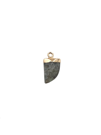 Pendentif dent  Labradorite 11x17mm  Les pendentifs en pierre Fine- 2 2
