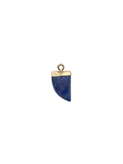 Pendentif dent Lapis teinté 11x17mm  Les pendentifs en pierre Fine- 2 2