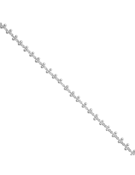 Chaîne fine perlée haut et bas  Chaines- 1