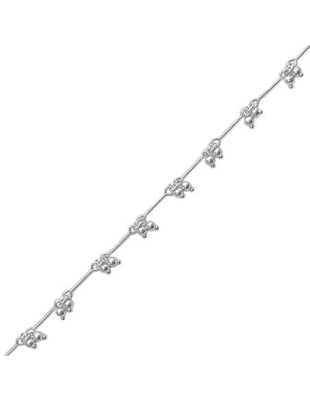 Chaîne tiges torsadées 2 perles  Chaines- 1