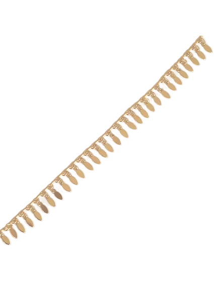 Chaîne pampille ovale 7mm  Chaines- 1