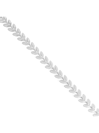 Chaîne maillon feuille 6x5mm  Chaines- 1