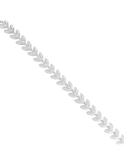 Chaîne maillon feuille 6x5mm  Chaines- 1