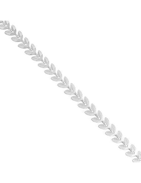 Chaîne maillon feuille 6x5mm  Chaines- 1 Chaîne maillon feuille 6x5mm  Chaines- 1