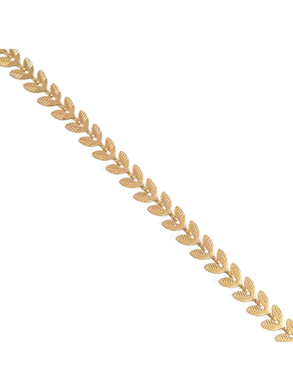 Chaîne maillon feuille 6x5mm  Chaines- 1 2