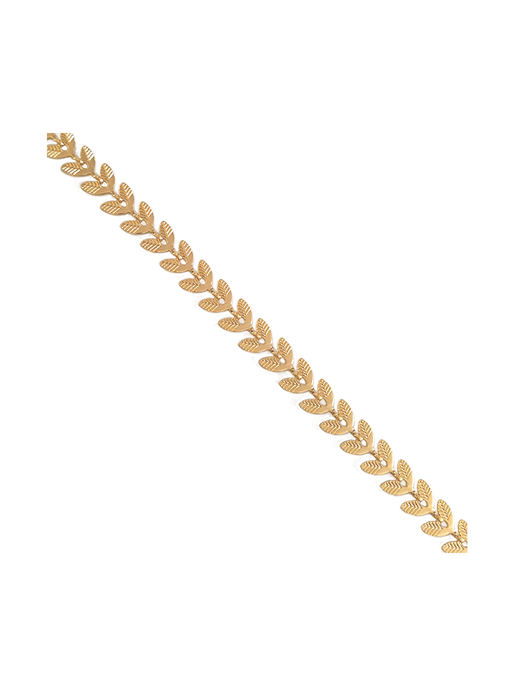 Chaîne maillon feuille 6x5mm  Chaines- 2