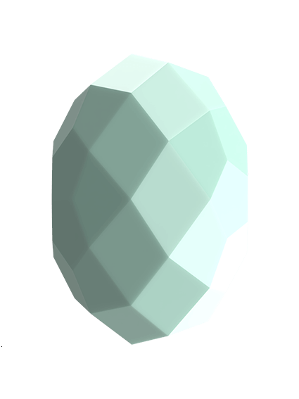 Briolette bead 6mm mint alabaster  Briolette 6mm- 1