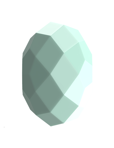 Briolette bead 6mm mint alabaster  Briolette 6mm- 1