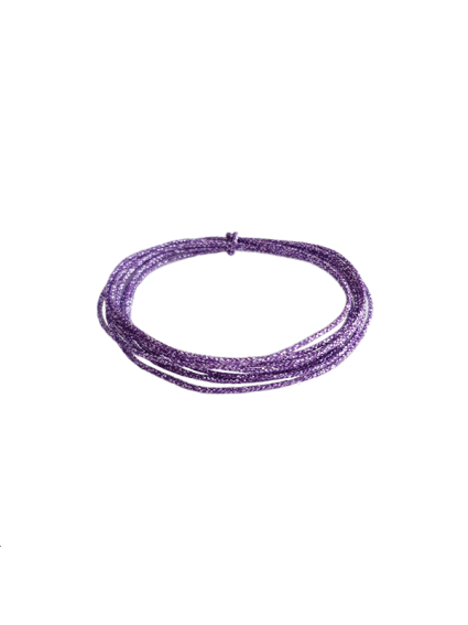 Cordon soie japonaise 0.5mm violet  Cordon de soie japonaise- 1